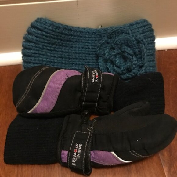 Snow Stoppers Mittens Bundle Toddler Girls Size Small Purple - Picture 1 of 3